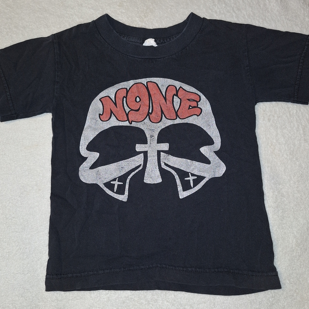 Kids Black Graphic T-Shirt